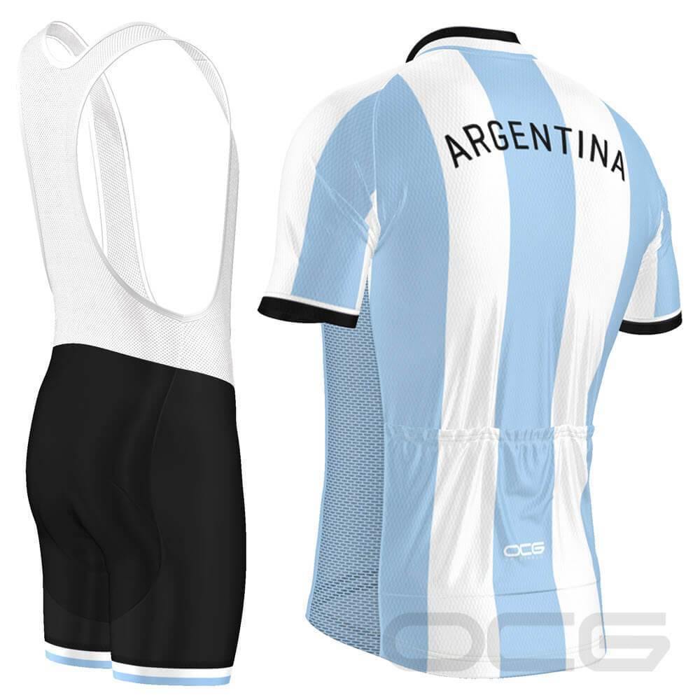 Men's Argentina National Flag 2 Piece Cycling Kit