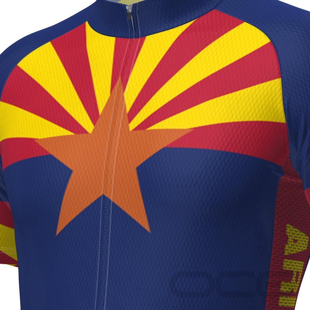 Men's Arizona US State Icon Short Sleeve Cycling Jersey