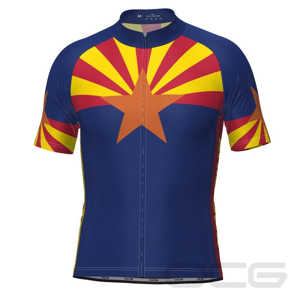 Men's Arizona US State Icon Short Sleeve Cycling Jersey