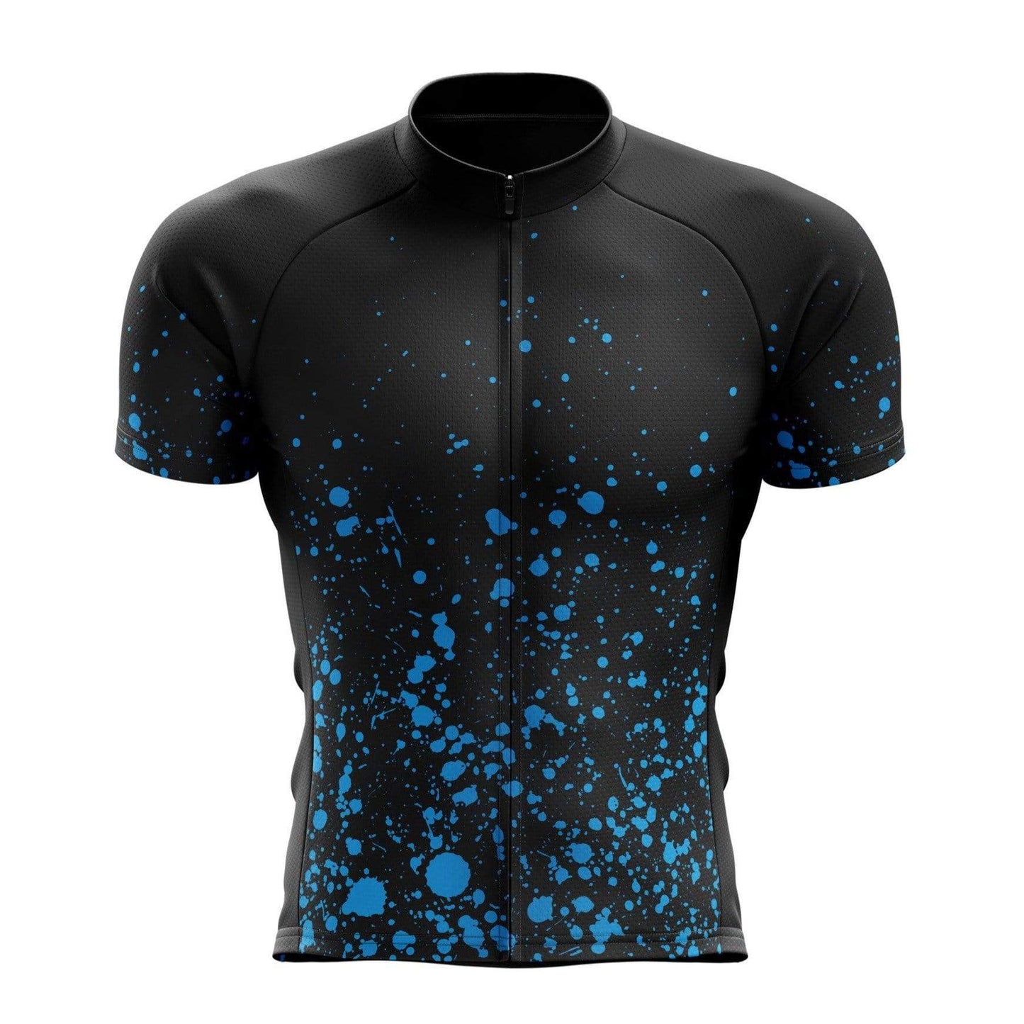 Men's Blue Splashes Cycling Jersey