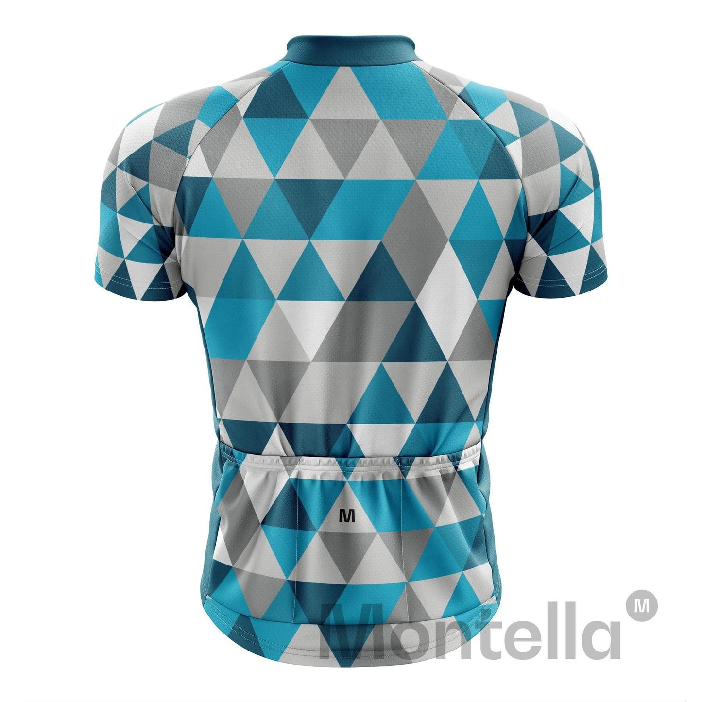 Men's Blue Triangles Cycling Jersey