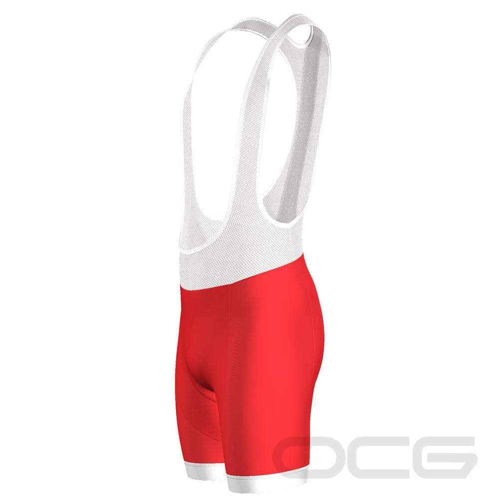 Men's Santa Claus Christmas Suit Gel Padded Cycling Bib