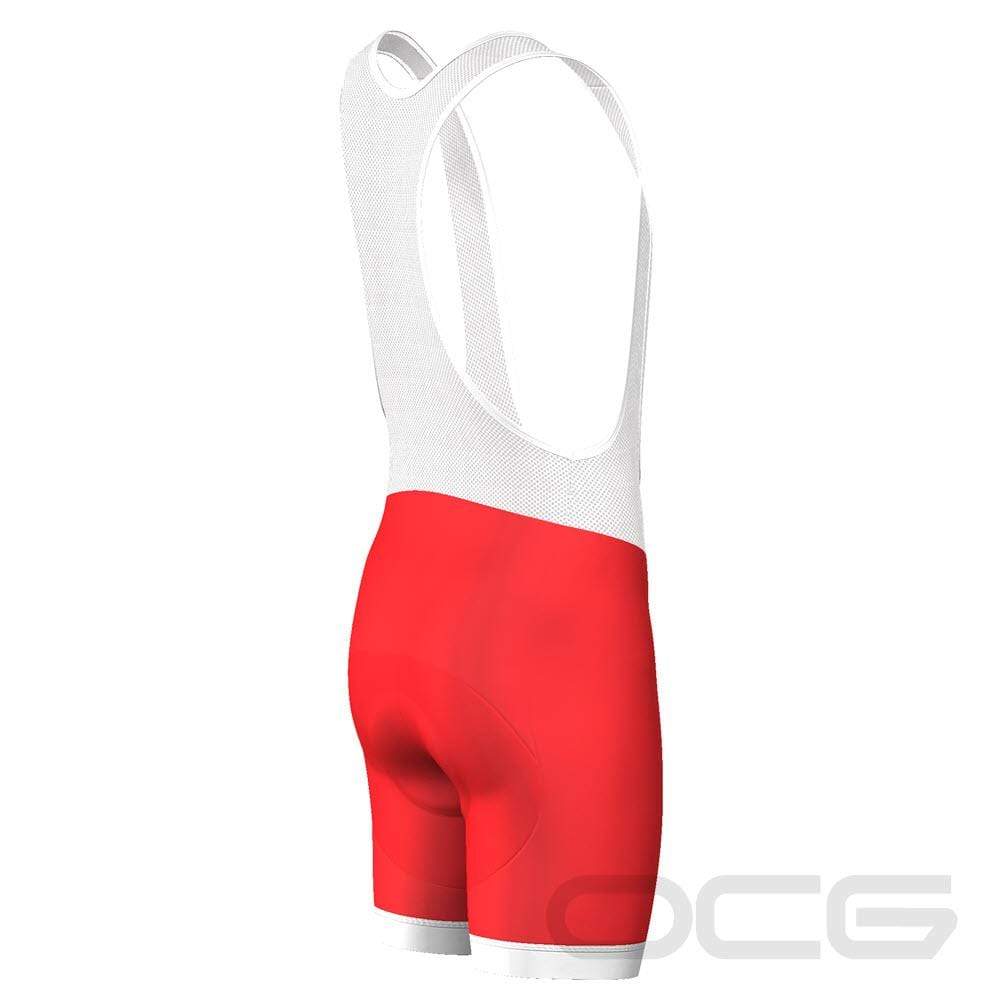 Men's Santa Claus Christmas Suit Gel Padded Cycling Bib