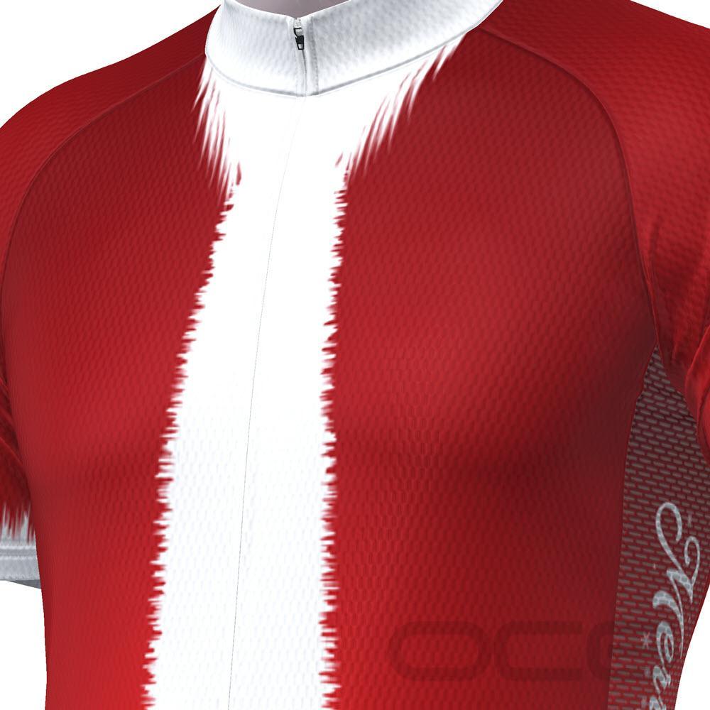Men's Santa Claus Christmas Suit Short Sleeve Cycling Jersey