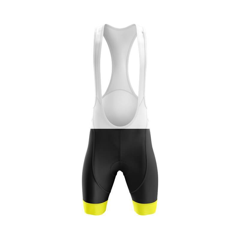Men's Cycling Bib Shorts with Yellow detail