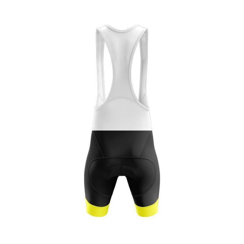 Men's Cycling Bib Shorts with Yellow detail