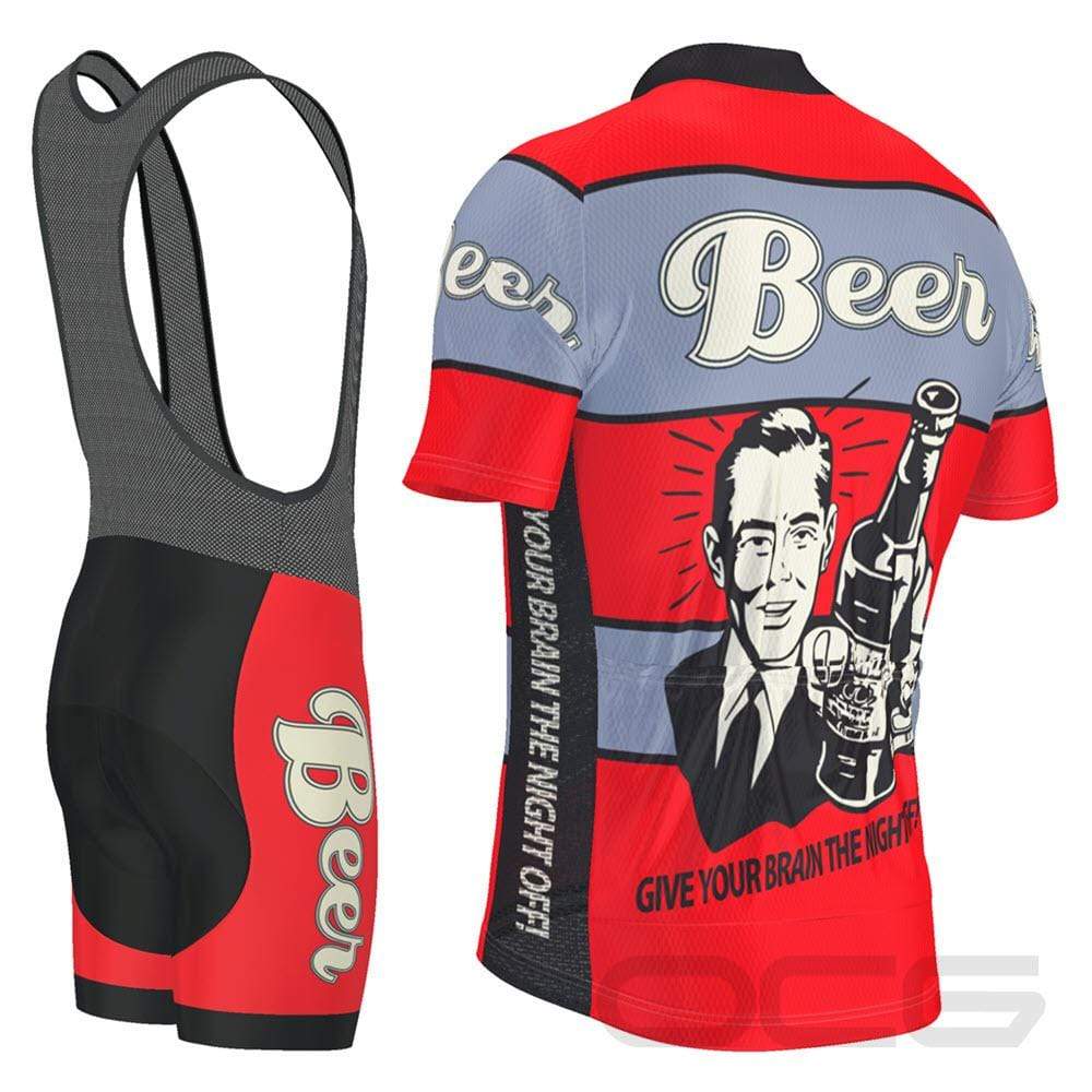Men's Give Your Brain The Night Off Beer 2 Piece Cycling Kit