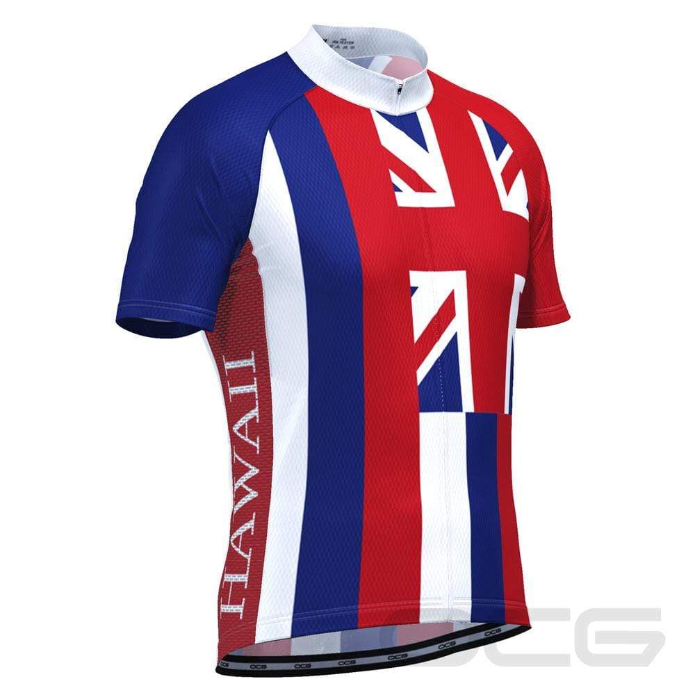Men's Hawaii US State Icon Short Sleeve Cycling Jersey