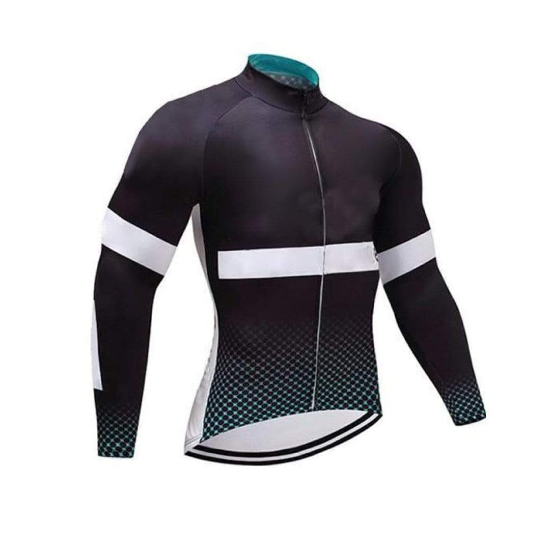 Men's Thermal Winter Cycling Jersey and Bib Pants