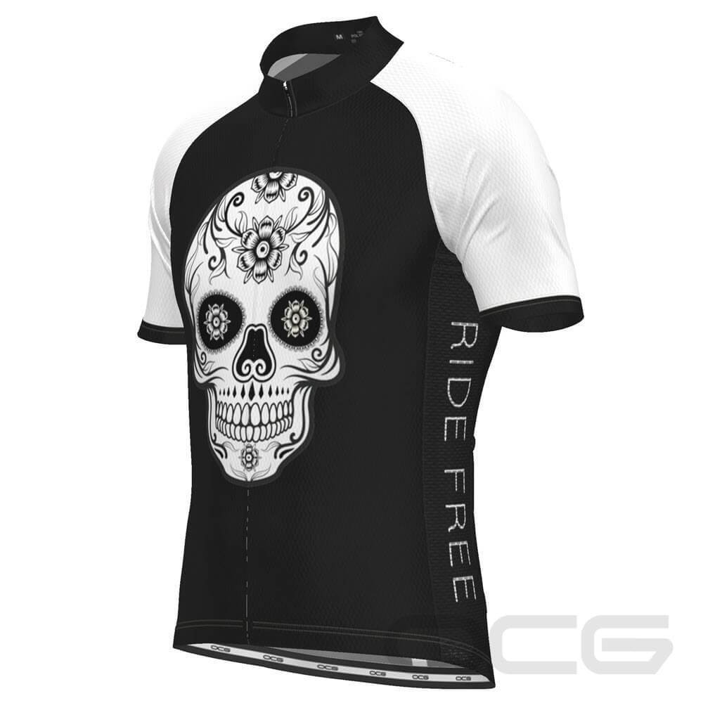 Men's Mexico Día de Muertos Short Sleeve Cycling Jersey