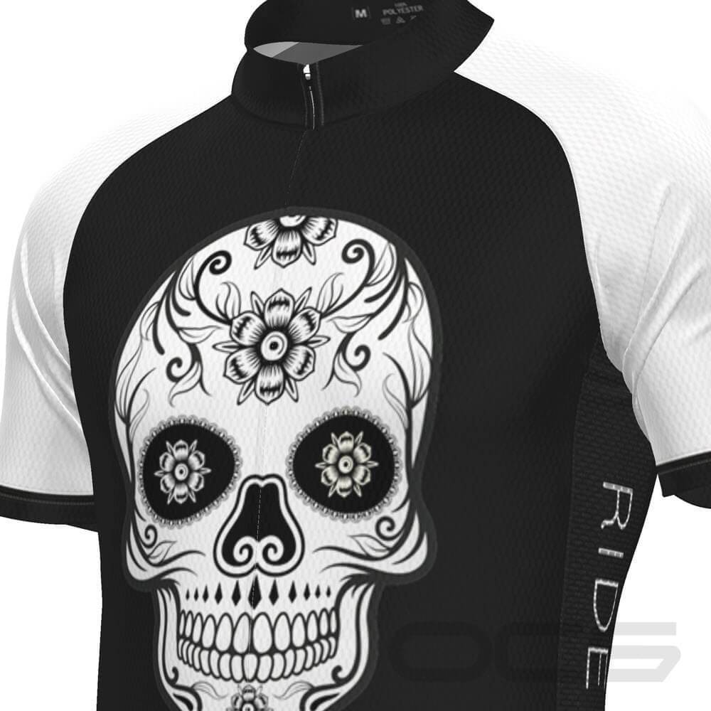 Men's Mexico Día de Muertos Short Sleeve Cycling Jersey