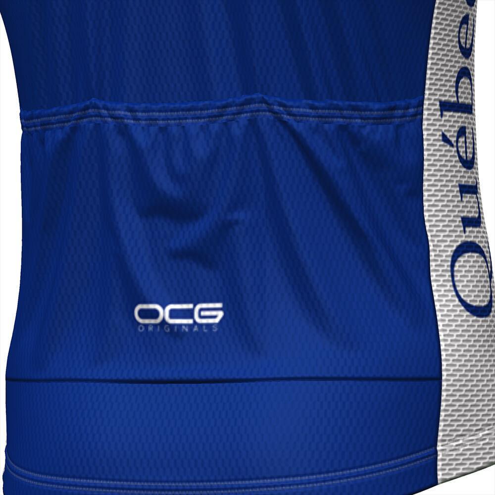 Men's Quebec National Flag Short Sleeve Cycling Jersey