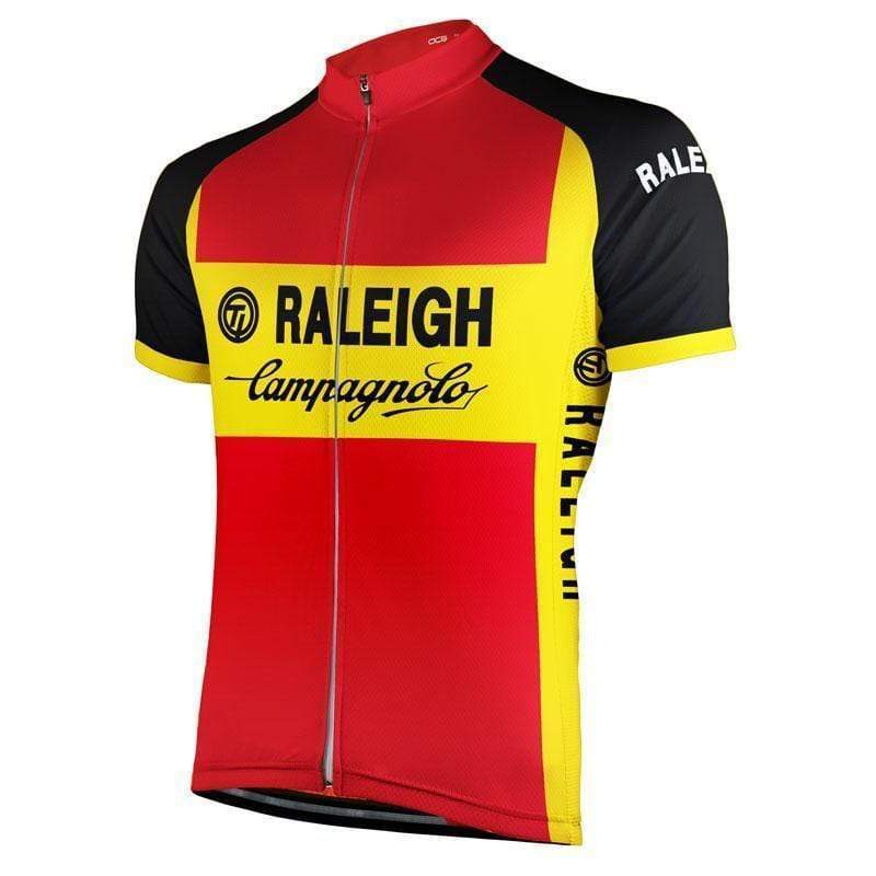Men's Retro TI Raleigh Campagnolo Short Sleeve Cycling Jersey