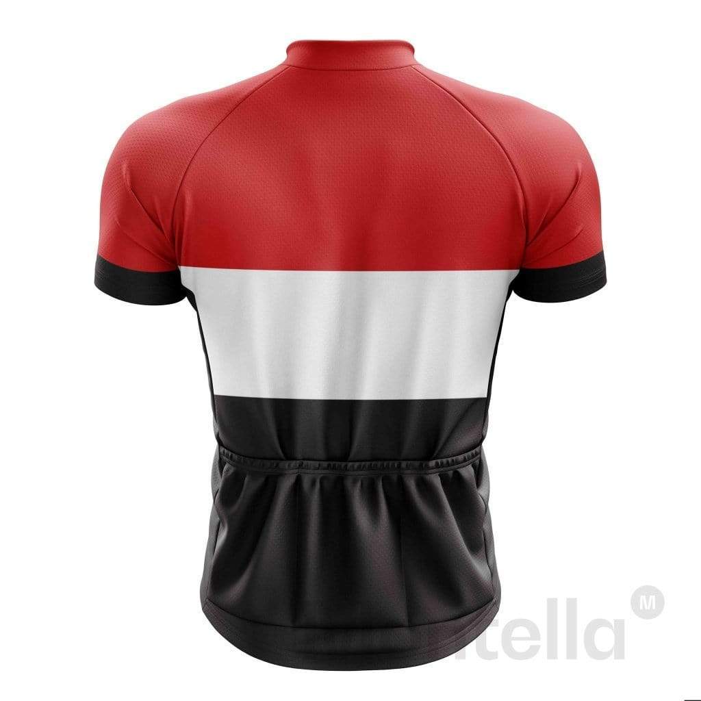 Men's Stylish Red Cycling Jersey