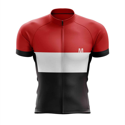 Men's Stylish Red Cycling Jersey