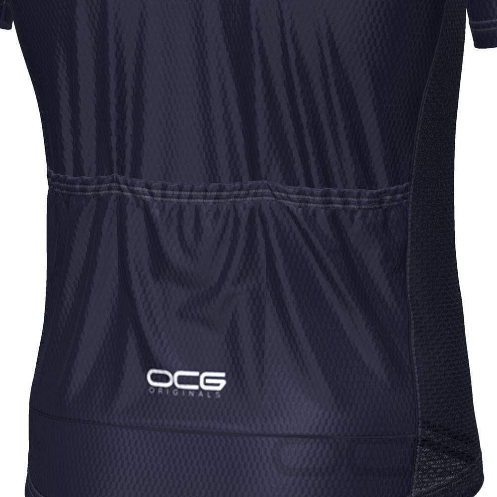 Men's Groom Formal Navy Suit and Tie Short Sleeve Cycling Jersey