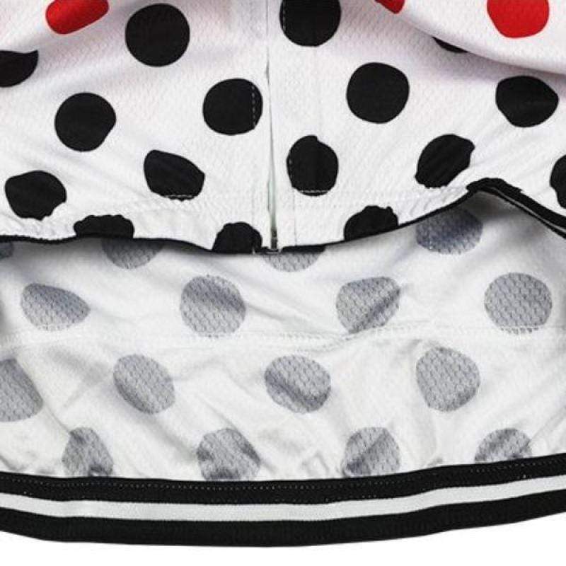 Men's Polka Dots Short Sleeve Cycling Jersey