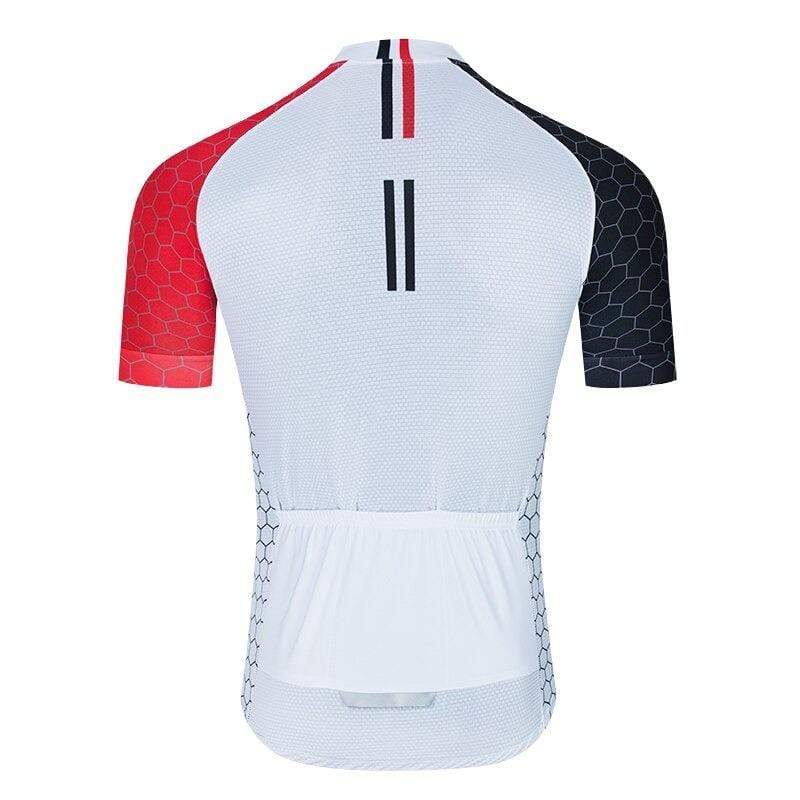 Men's White Pro Cycling Jersey