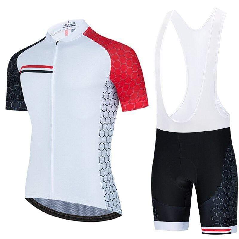 Men's White Pro Cycling Jersey or Bibs