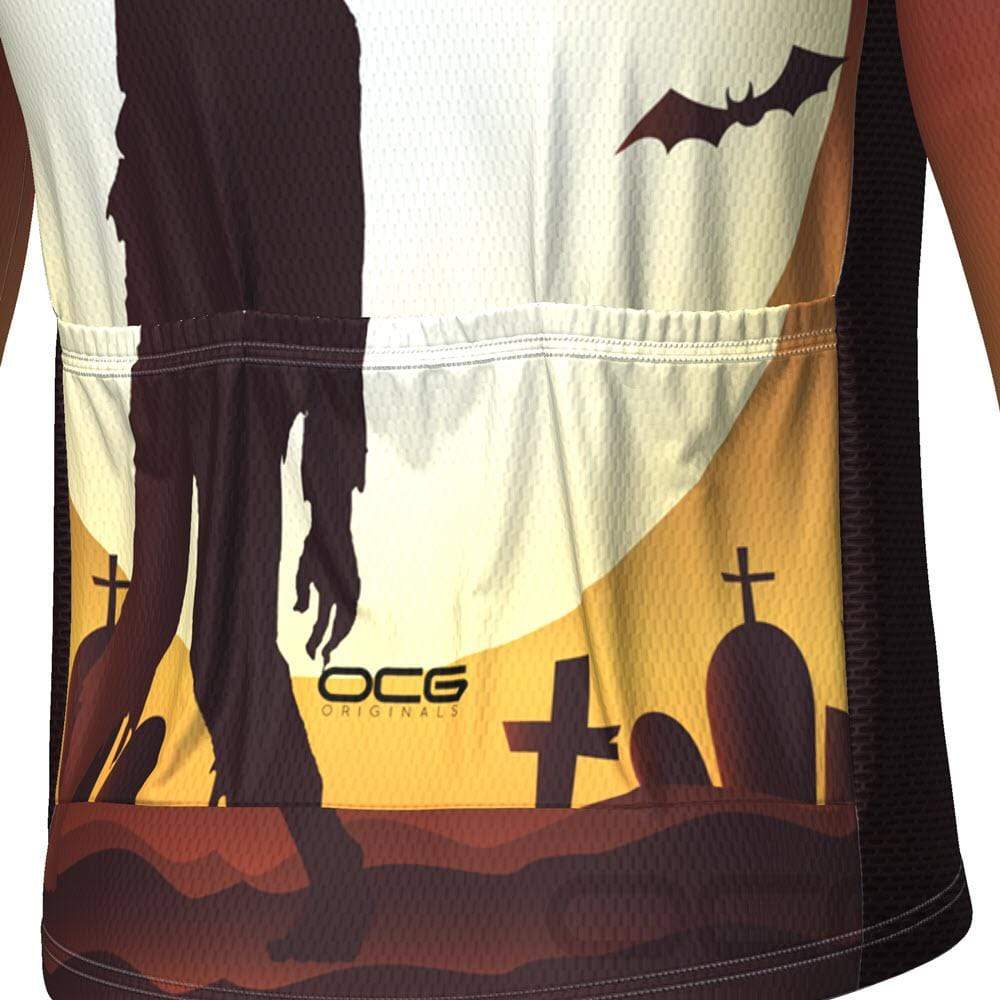 Men's Zombie Graveyard Long Sleeve Cycling Jersey