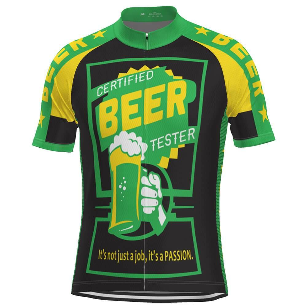 Men's Aussie Certified Beer Tester Short Sleeve Cycling Jersey
