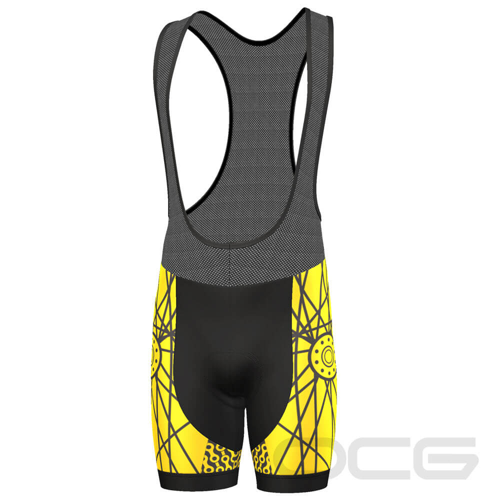 Men's Spokes and Chain Pro-Band Gel Padded Cycling Bib