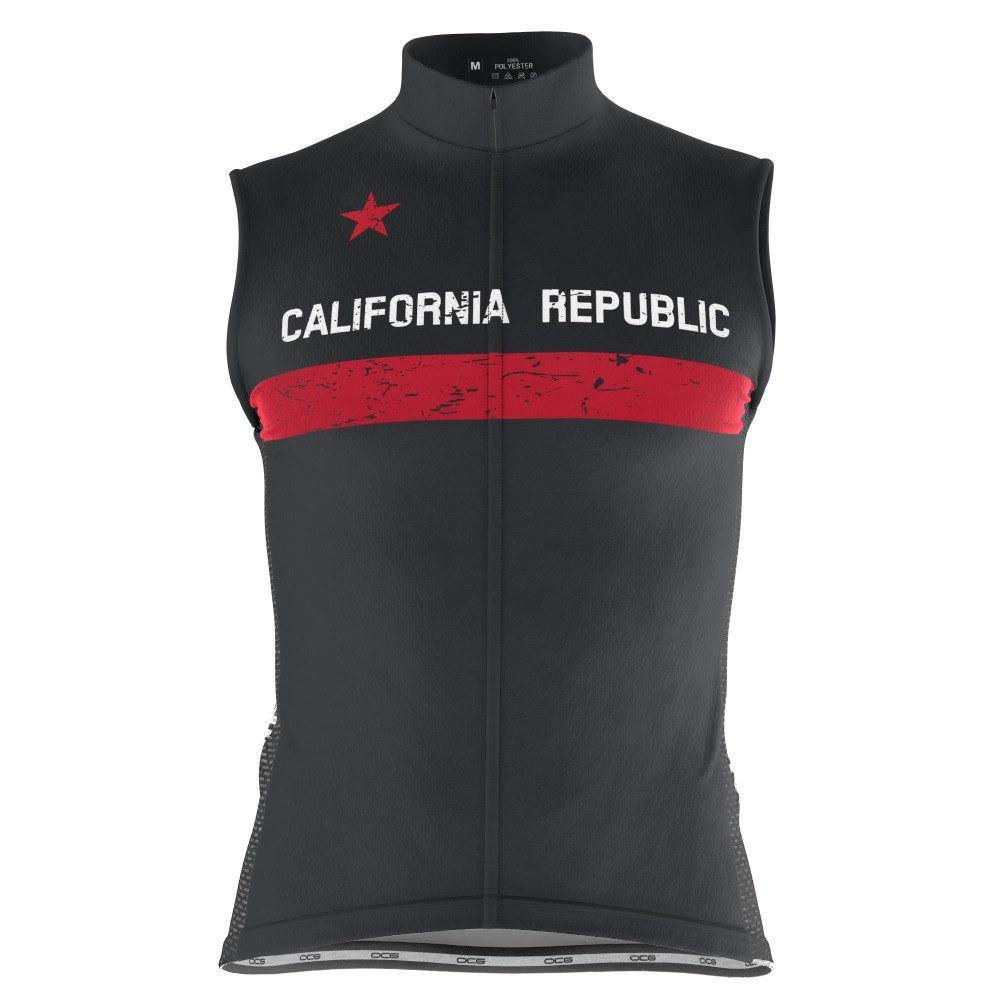 Men's California Republic Sleeveless Tech Cycling Jersey