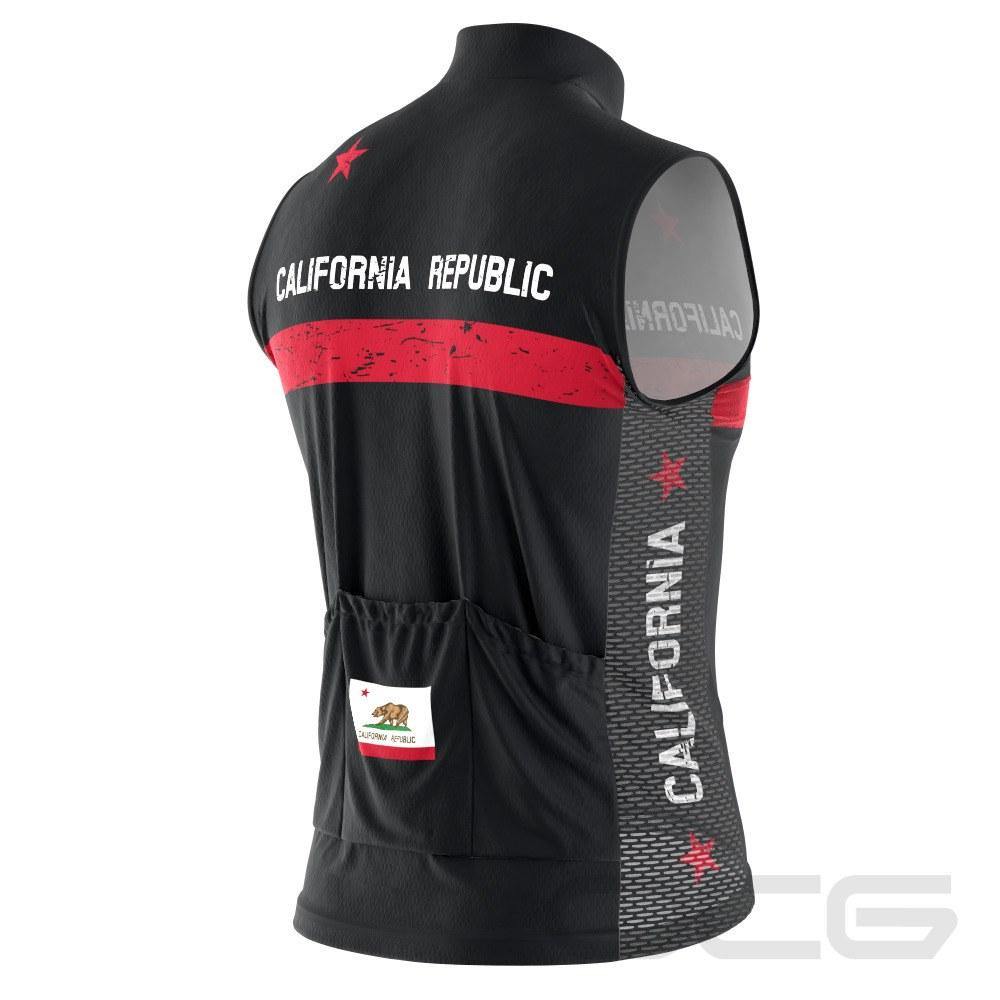 Men's California Republic Sleeveless Tech Cycling Jersey