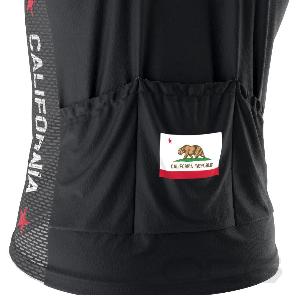 Men's California Republic Sleeveless Tech Cycling Jersey