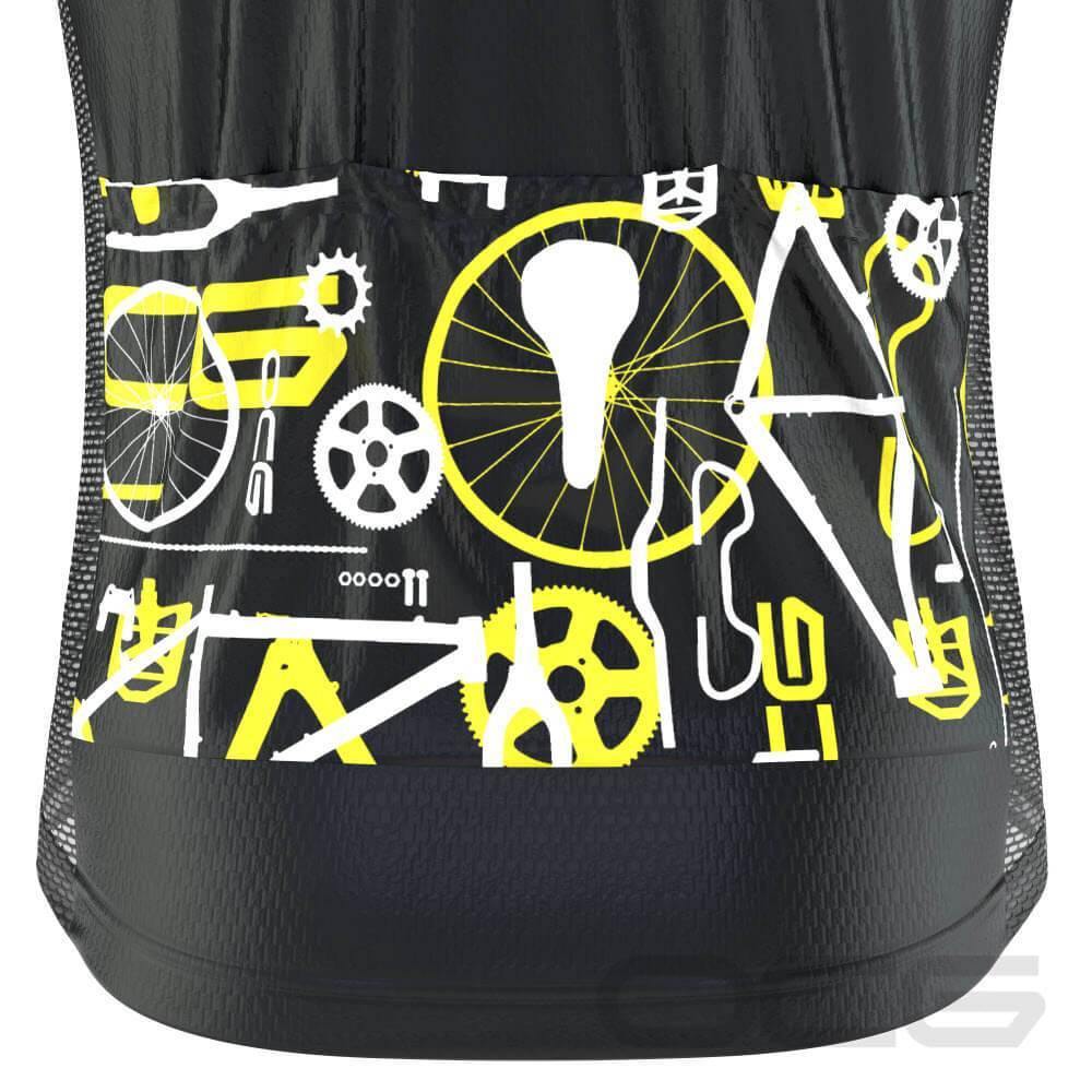 Men's Black Ride On Short Sleeve Cycling Jersey