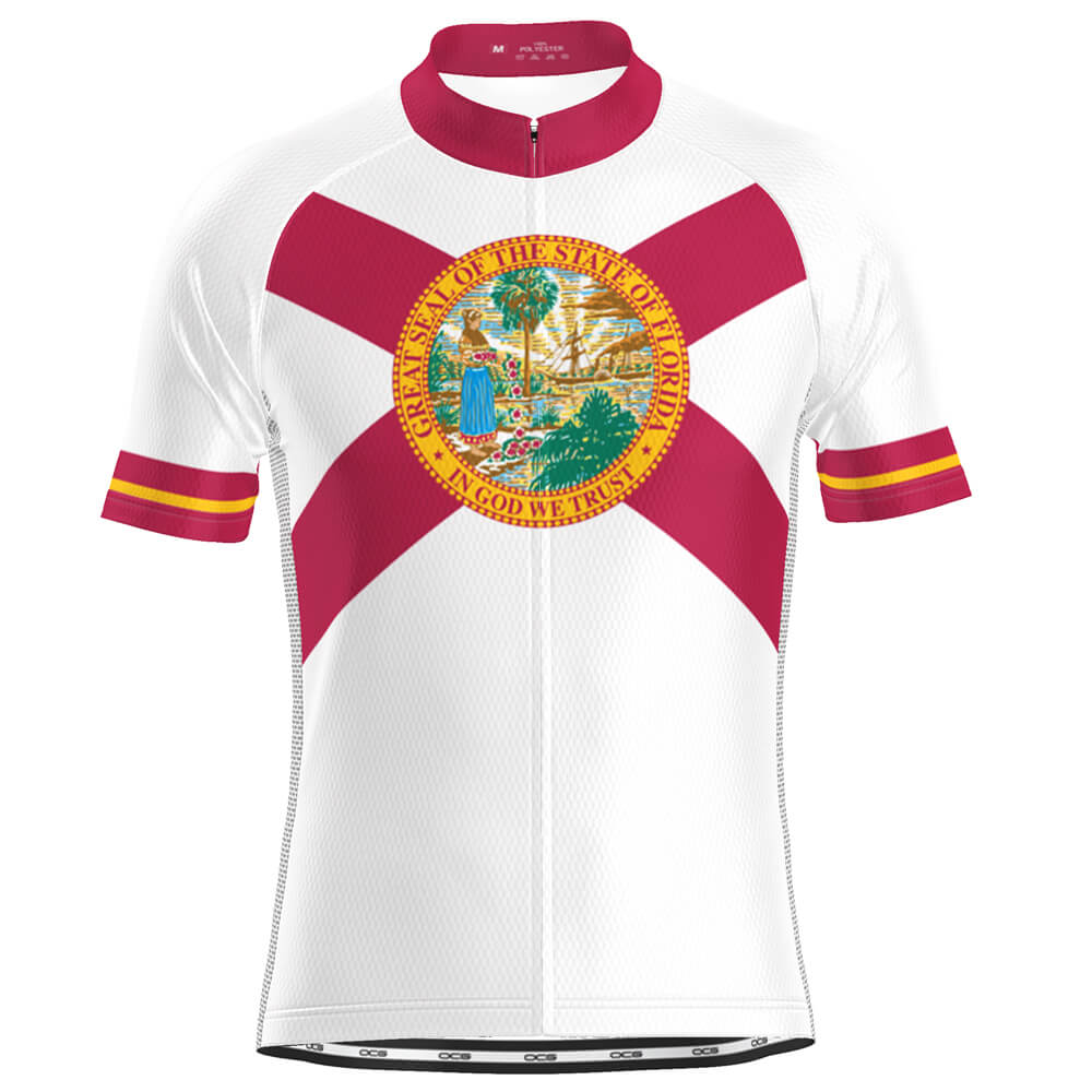 Men's Florida US State Icon Short Sleeve Cycling Jersey