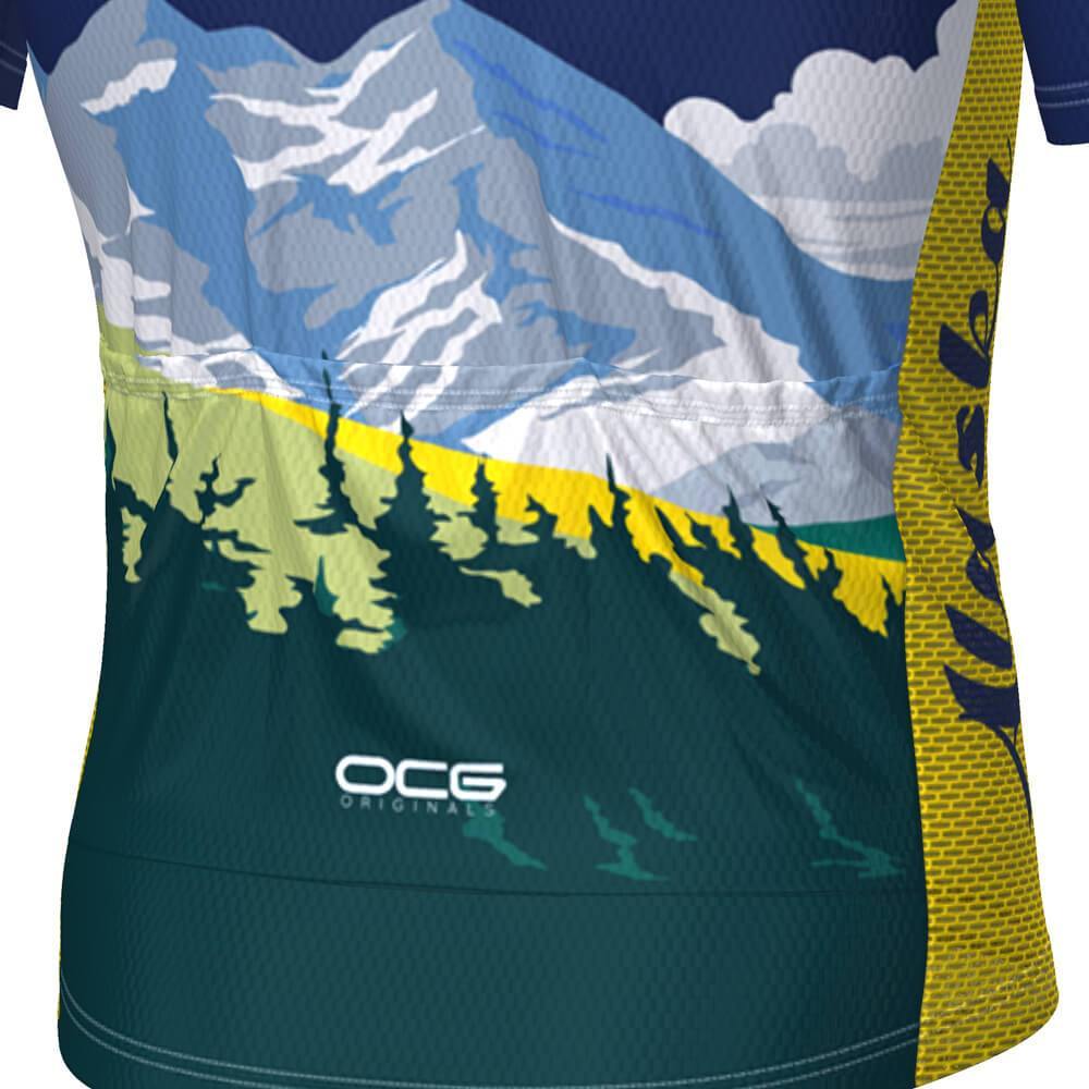 Men's Alaska US State Icon Short Sleeve Cycling Jersey