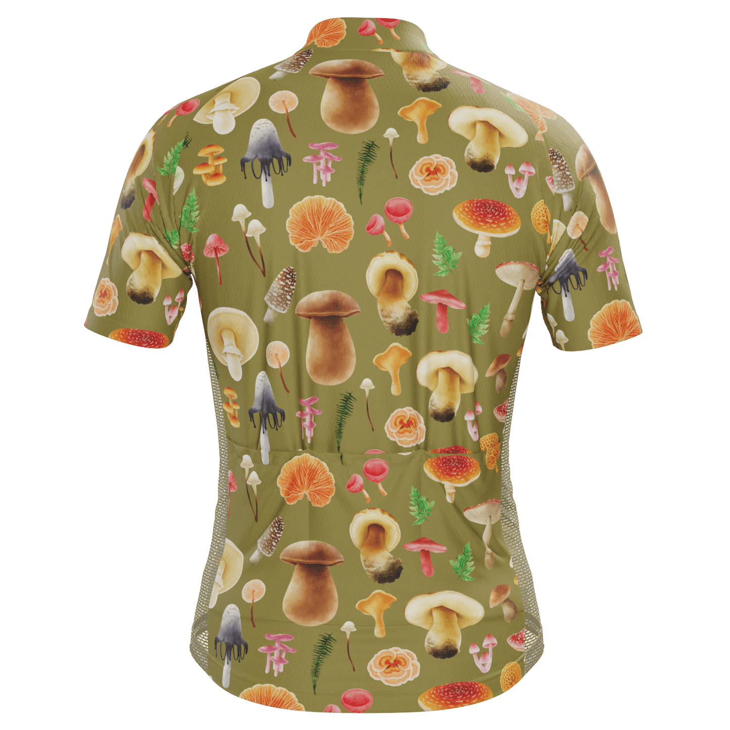 Men's Mushrooms Short Sleeve Cycling Jersey