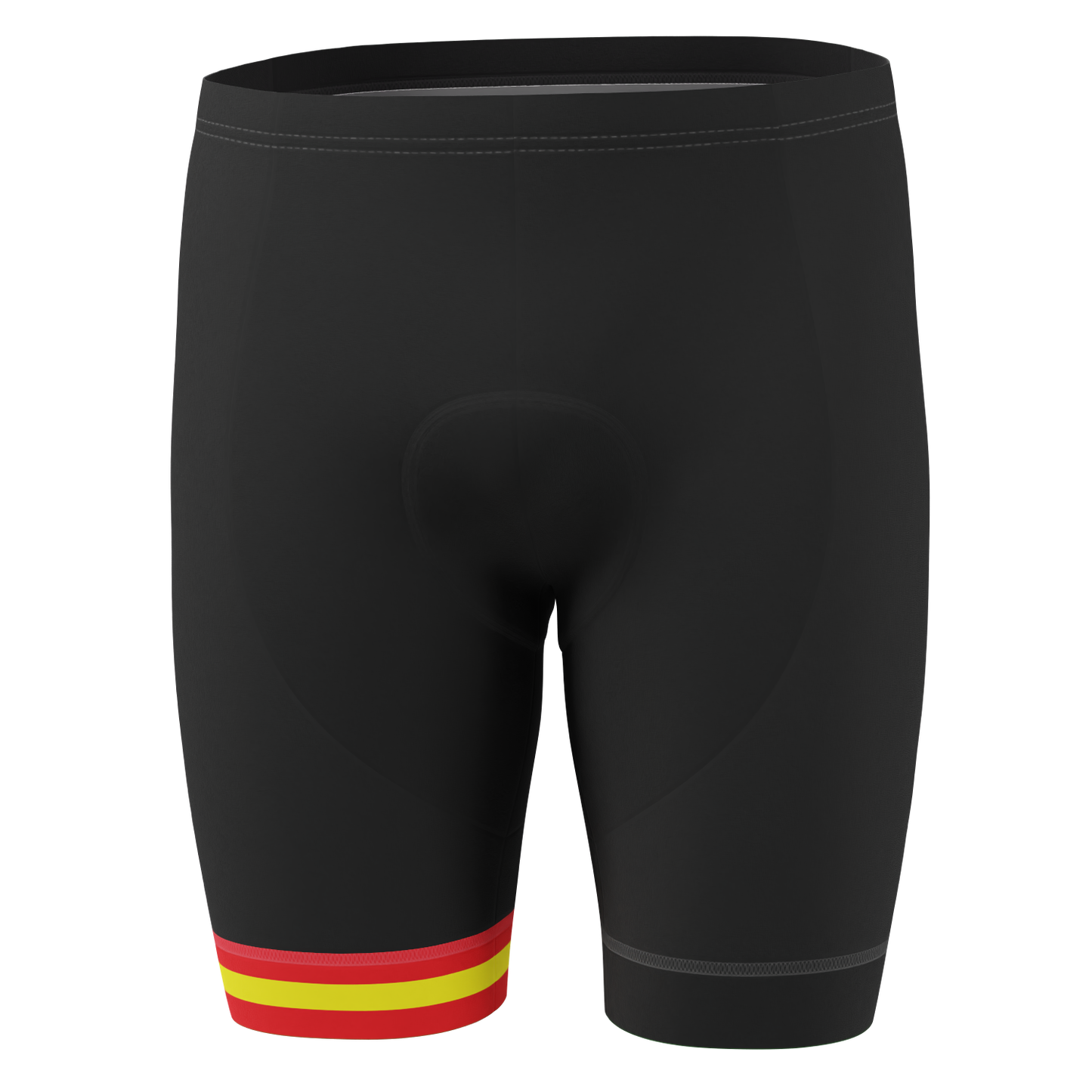 Men's Spanish Espana Black Gel Padded Cycling Shorts