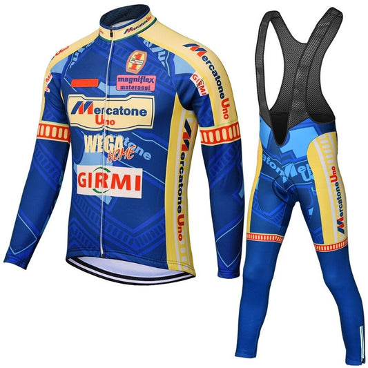 Mercatone Uno Wega Retro Cycling Jersey Long Set