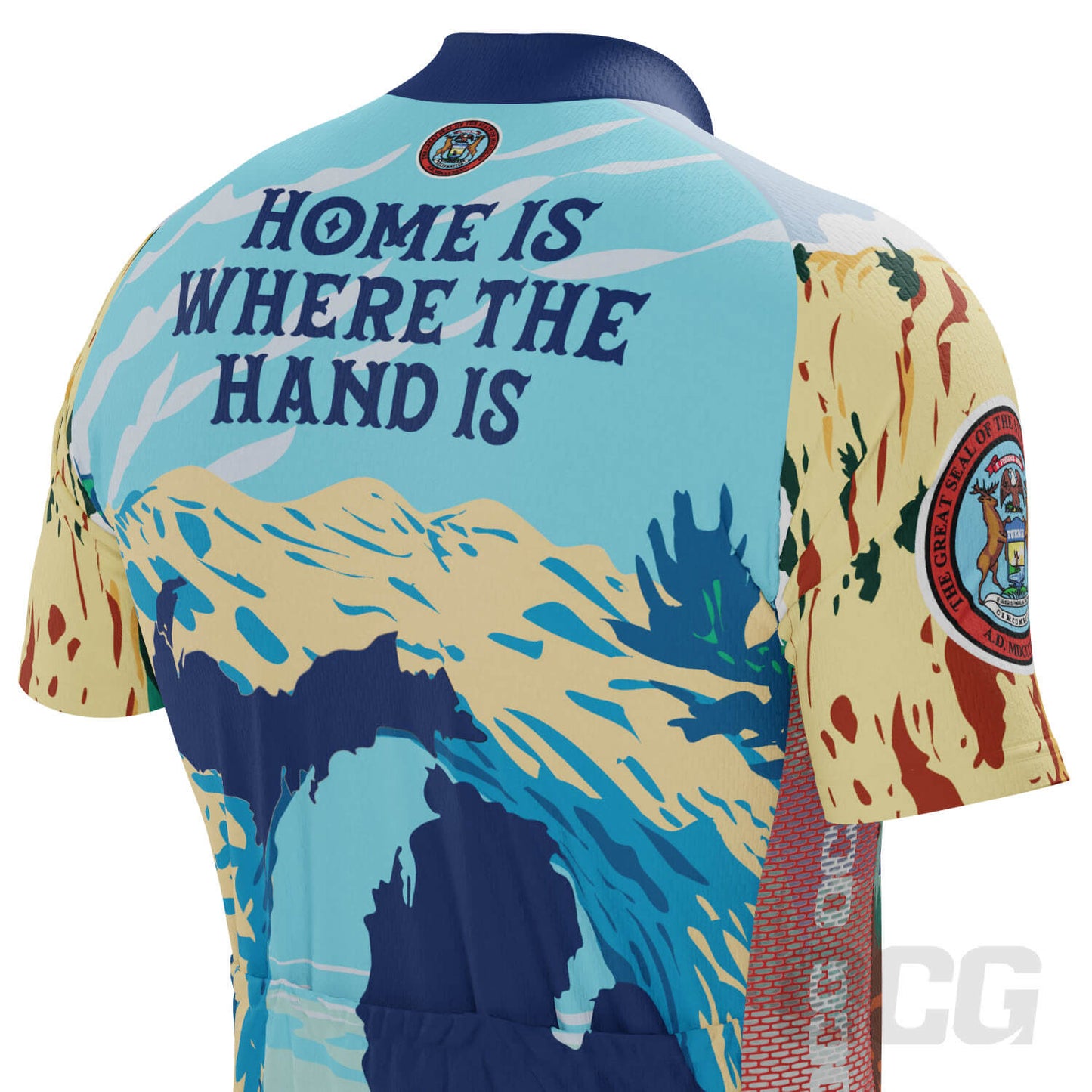 Men's Michigan US State Icon Series 1 2 Piece Cycling Kit
