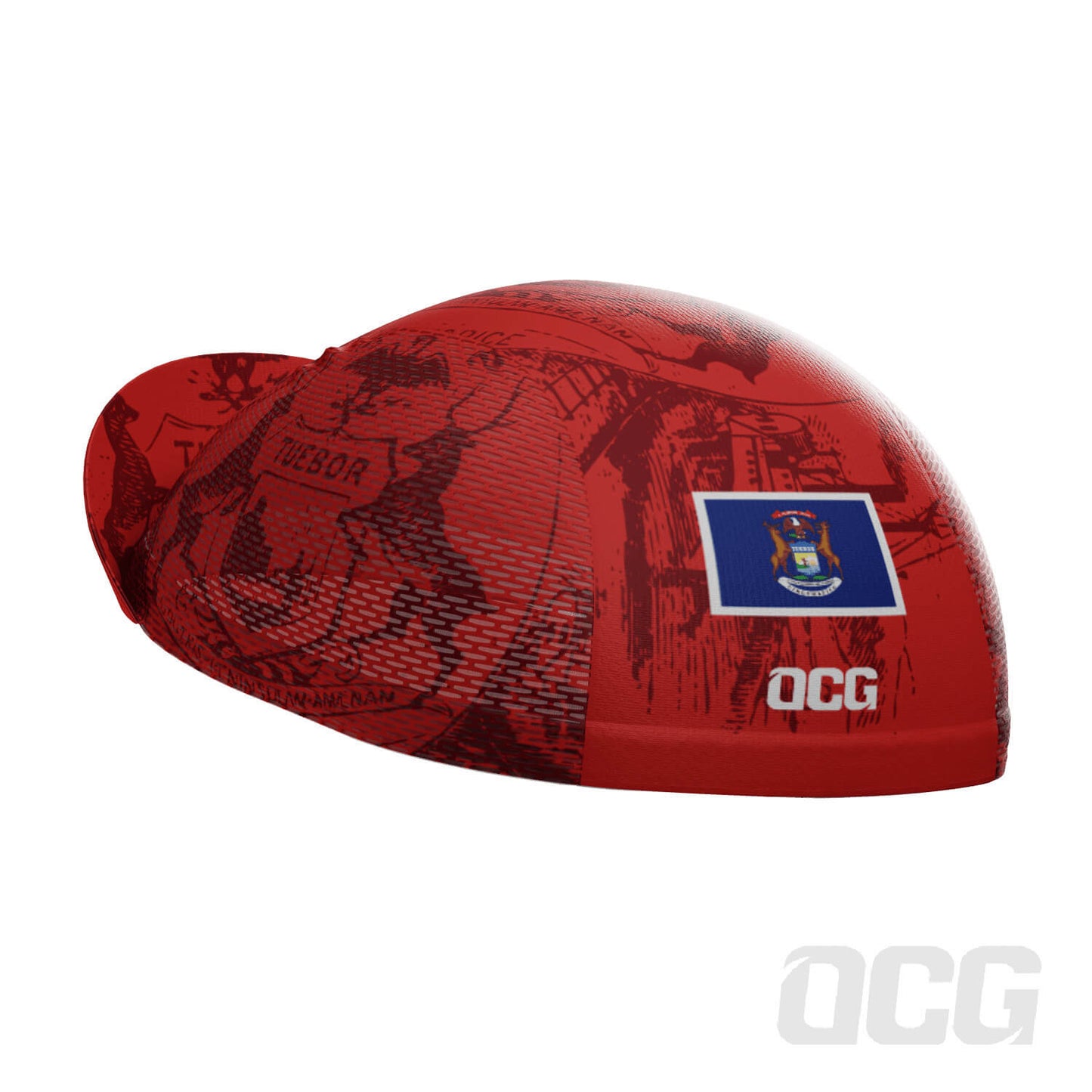 Unisex Michigan US State Icon Quick Dry Cycling Cap
