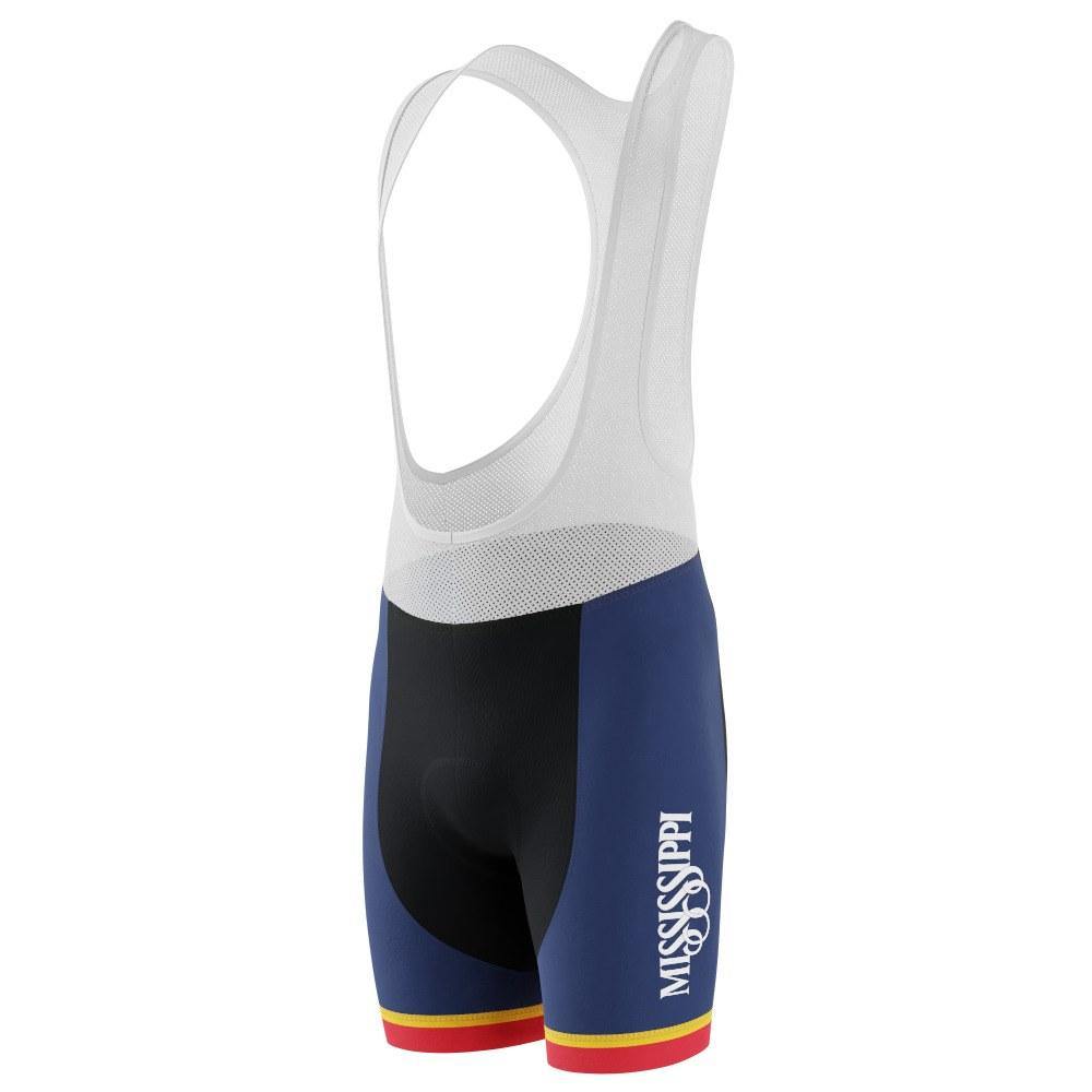 Men's Mississippi US State Icon Gel Padded Cycling Bib