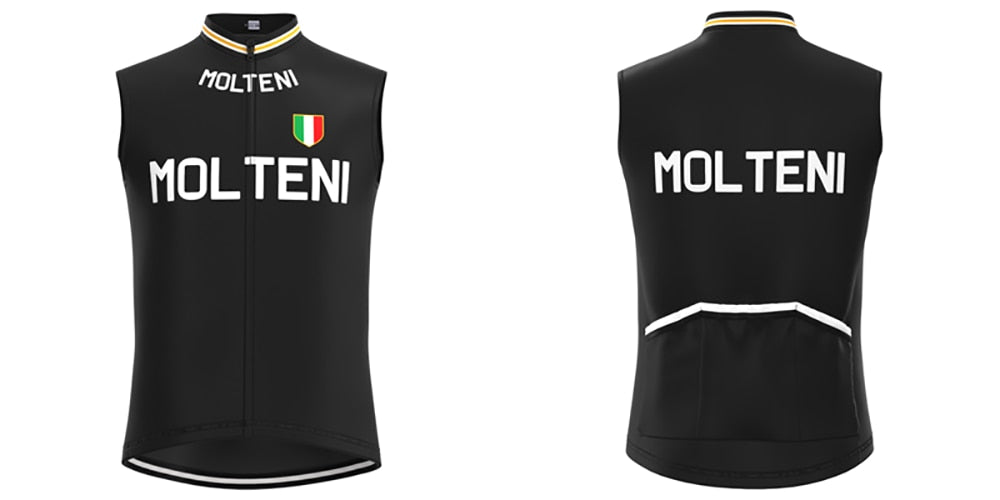 Molteni Black Retro Cycling Jersey Set