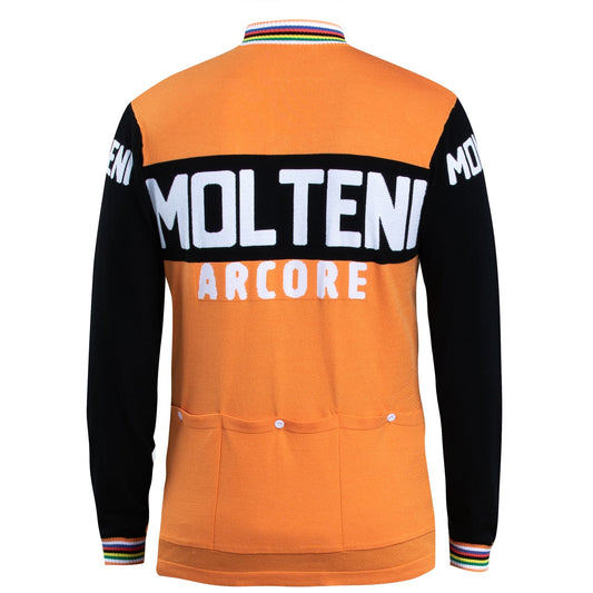 Molteni Merino Wool Blend - Long Sleeve Retro Cycling Jersey