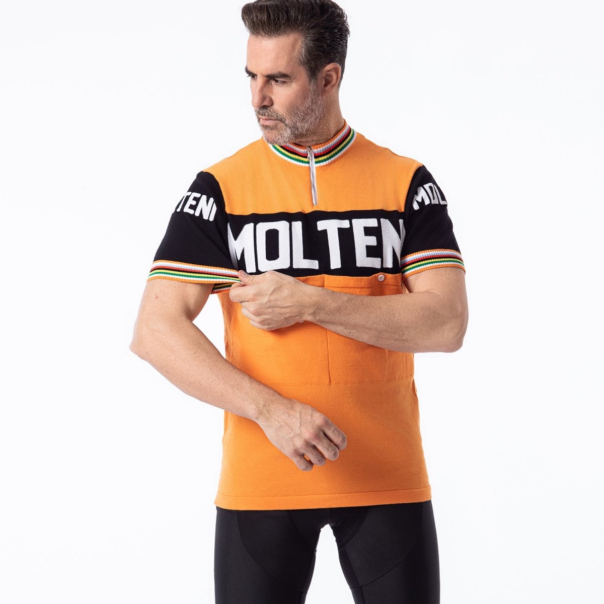 Molteni Merino Wool Blend - Retro Cycling Jersey