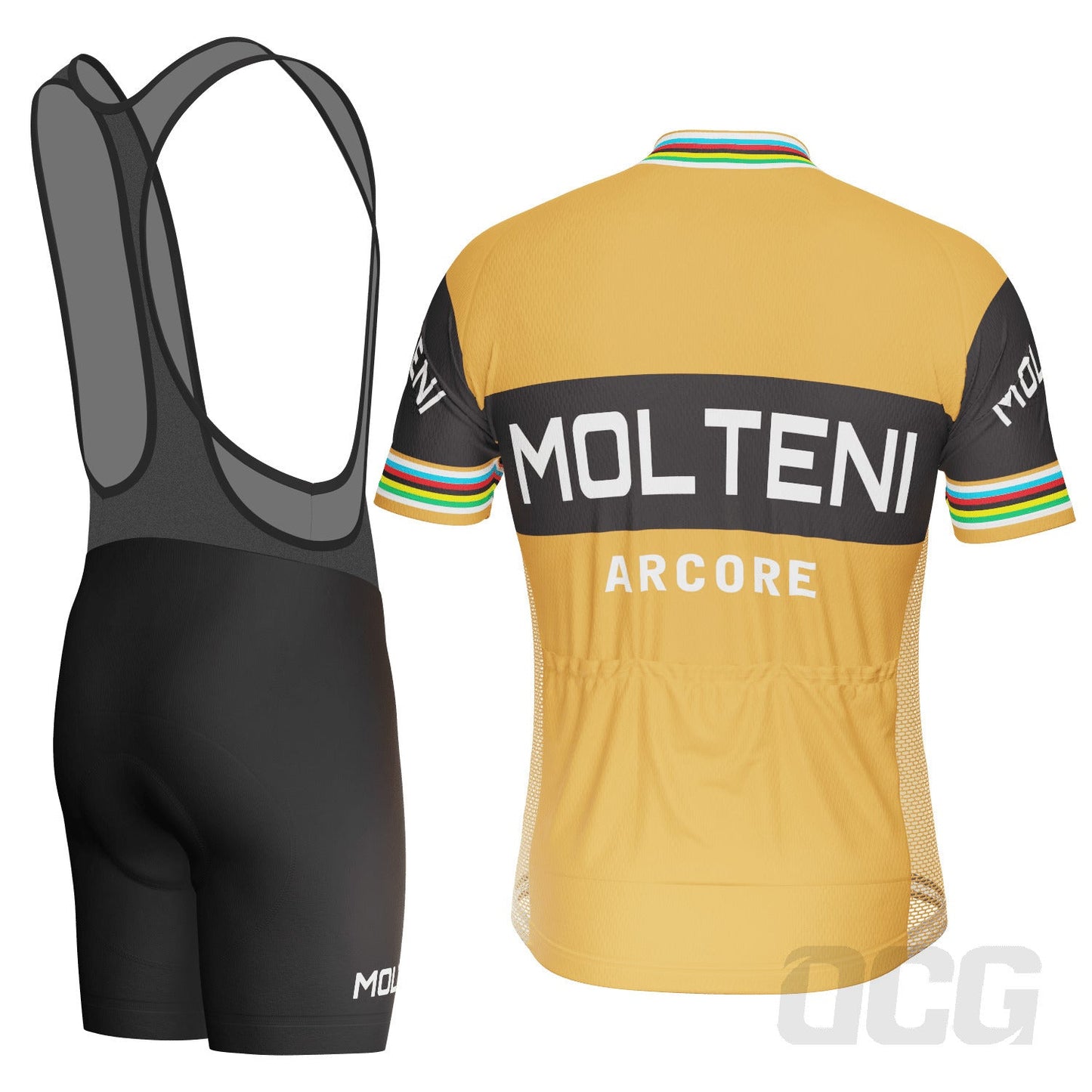 Men's Retro Molteni Classic 2 Piece Cycling Kit