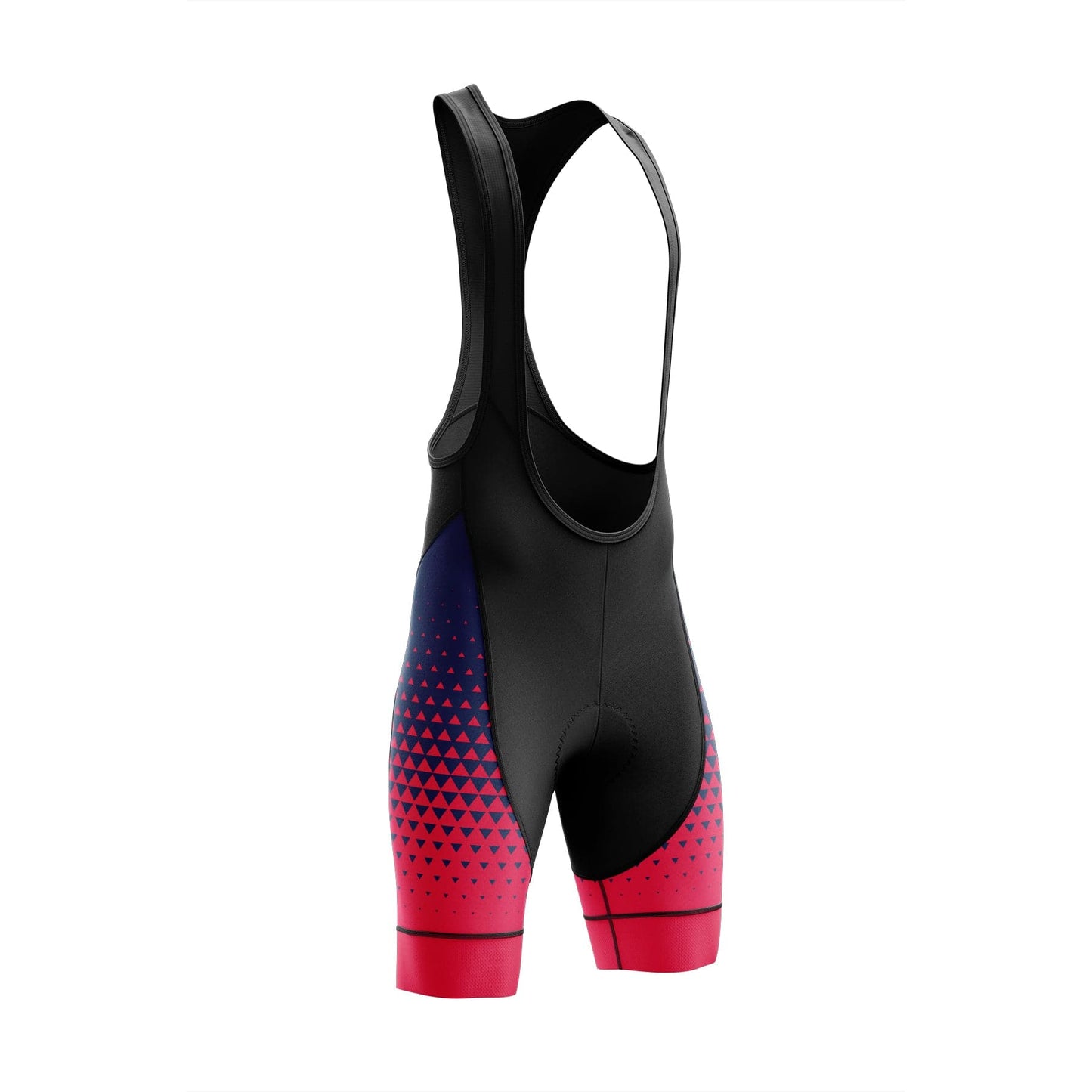 Men's Blue Red Gradient Cycling Jersey or Bibs