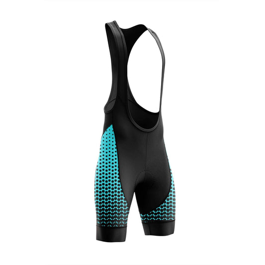 Aqua Blue Dots Cycling Bib Shorts