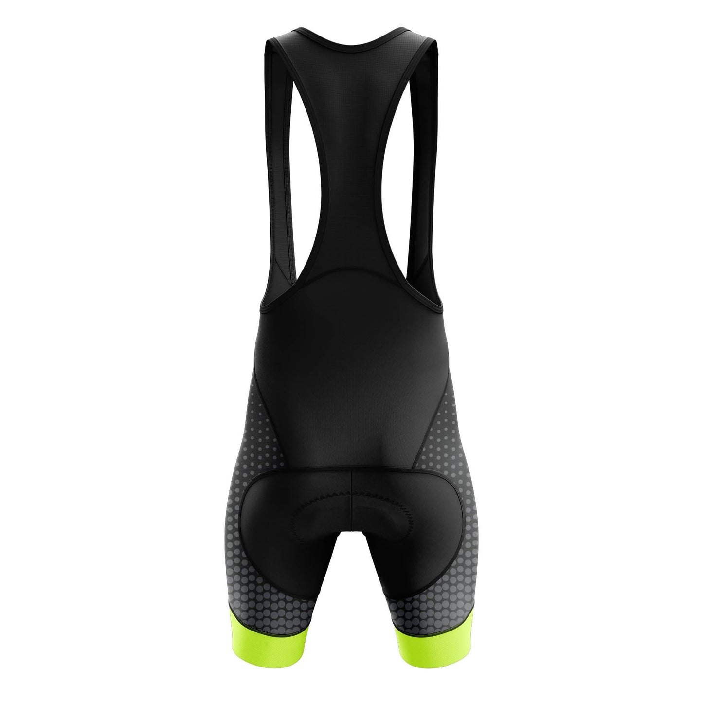 Black Green Cycling Bib Shorts
