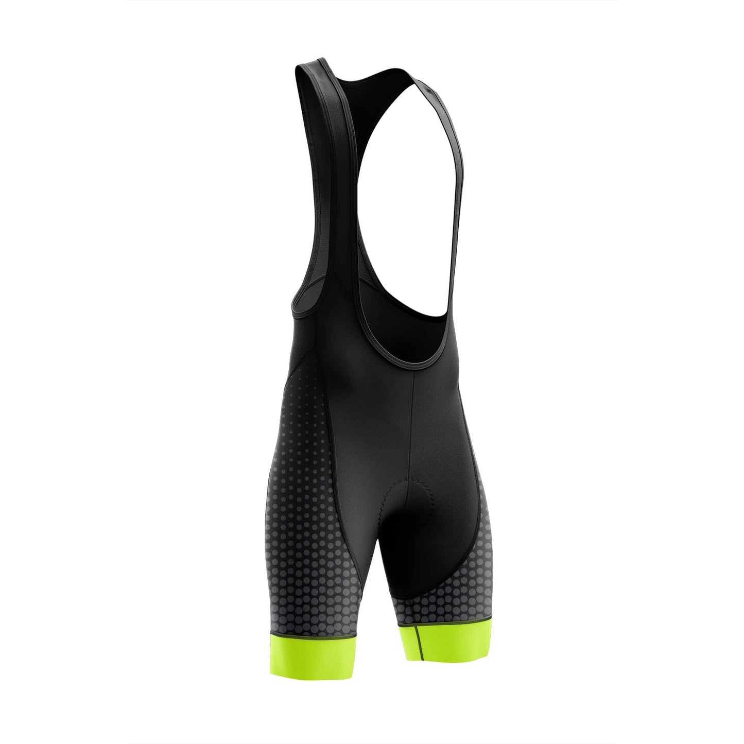 Black Green Cycling Bib Shorts
