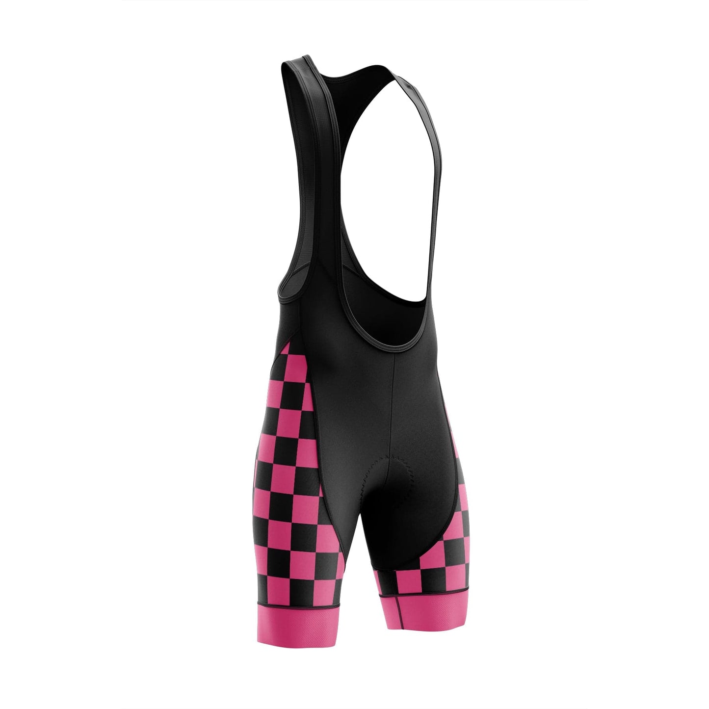 Men's  Pink Squares Cycling Bib Shorts