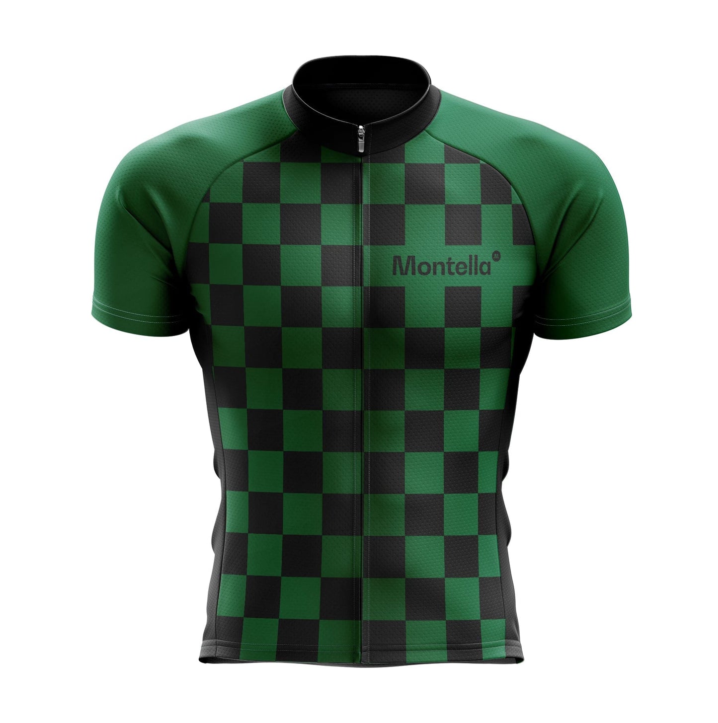 Men's Green Squares Cycling Jersey or Bibs