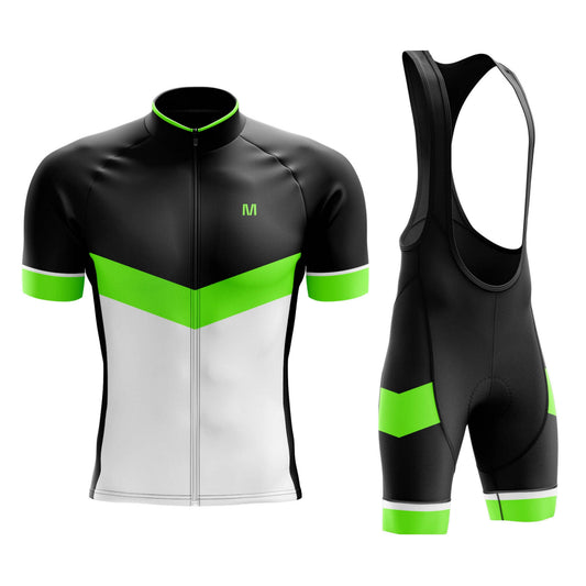 Men's Black Angle Cycling Jersey or Bibs