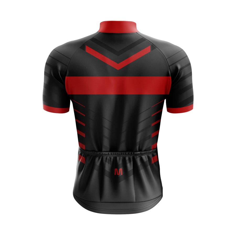 Men's Black Red Cycling Jersey or Bibs